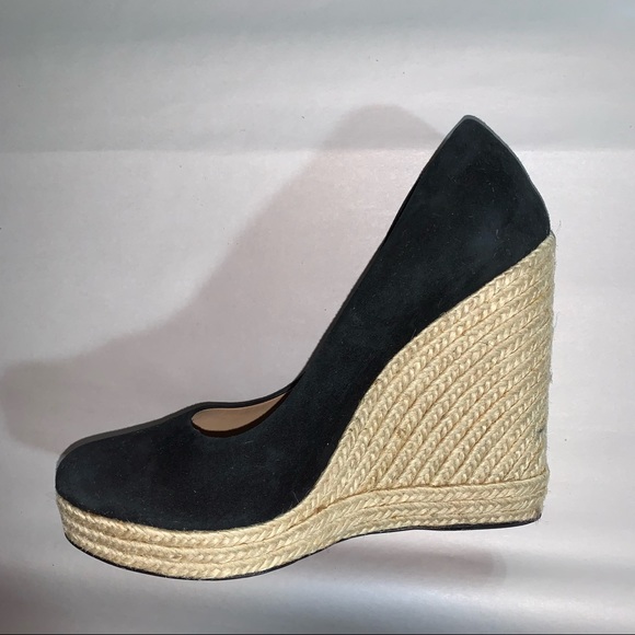 Salvatore Ferragamo Shoes - 🍔SOLD🍔SALVATORE FERRAGAMO size 10  suede PLATFORM wedge heel ESPADRILLE pumps
